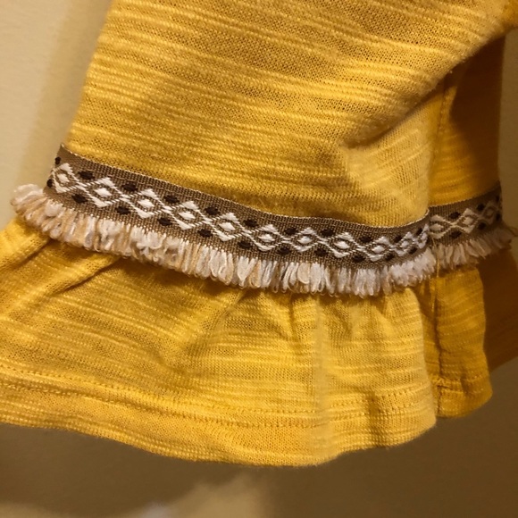 Dept 222 Boho Yellow Tie Bottom Size XL Top - Picture 5 of 11